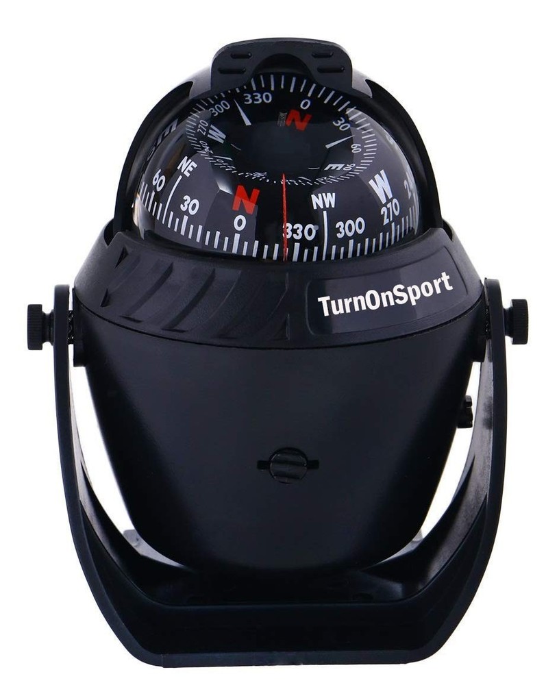 Flush Mount Boat Compass – Suction Dashboard Navigation Marine Compass – Illumin