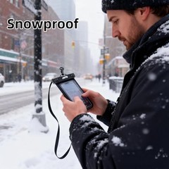 2 Pack Waterproof Phone Pouch Case Up to 7″, IPX8 Underwater Phone Case Black