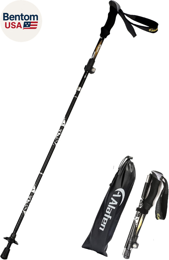 Aluminum Collapsible Ultralight Travel Trekking Hiking Pole for Men and Women (F