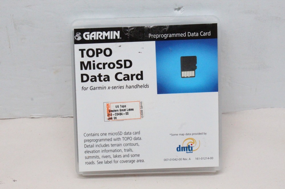 Garmin TOPO microSD Data Card Western Great Lakes, For X-Series