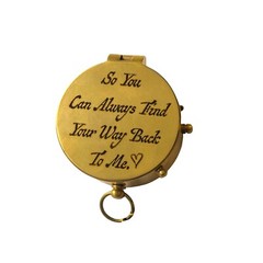 So you can Engraved With Leather Case Gift for Birthday, anniversary Compass.