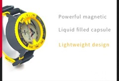 Liquid Filled Underwater Scuba Diving Navigation Orienteering Wrist Compass Pro