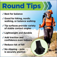 York Nordic Motivator Walking Poles for Balance and Rehab – Patented Stability G