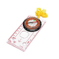 Camping Boating Orienteering Map Compass Ruler Magnifying Scale Scout Hiking