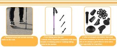 Rubber Trekking Pole Tips 4pcs Walking Hiking Stick Tips Universal Carbide Tips
