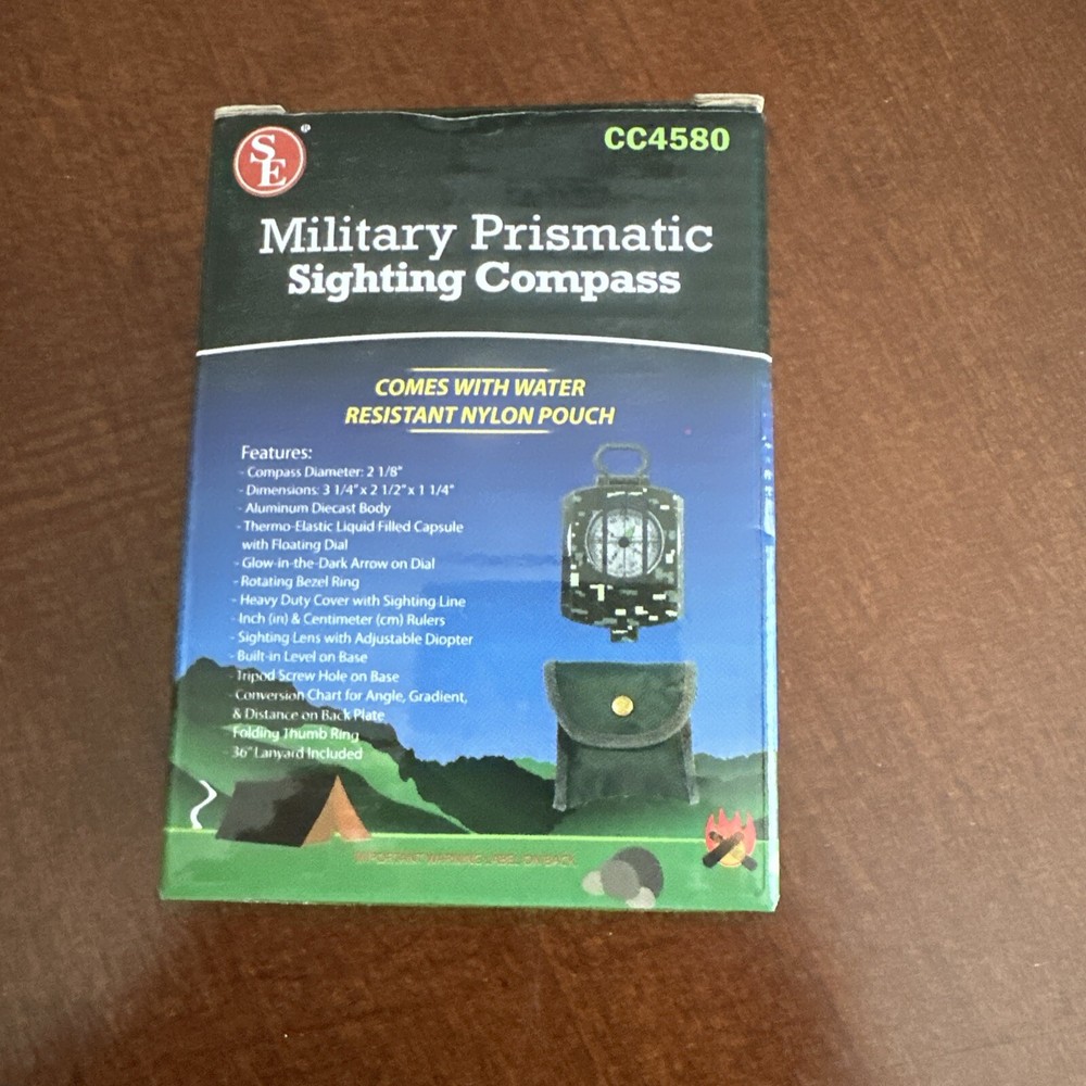 Compass SE Military Prismatic Sighting Compass Survivor Series Camouflage CC4580