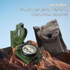 Waterproof Tactical Lensatic Compass Shockproof Navigation Outdoor Lightweight
