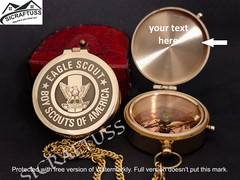 compass Eagle scout of america brass compass | vintage brass boy scout oath