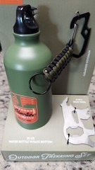 Berkshire Outdoor Trekking Set Water Bottle Carabiner Key Chain 6 In 1 Bear Tool