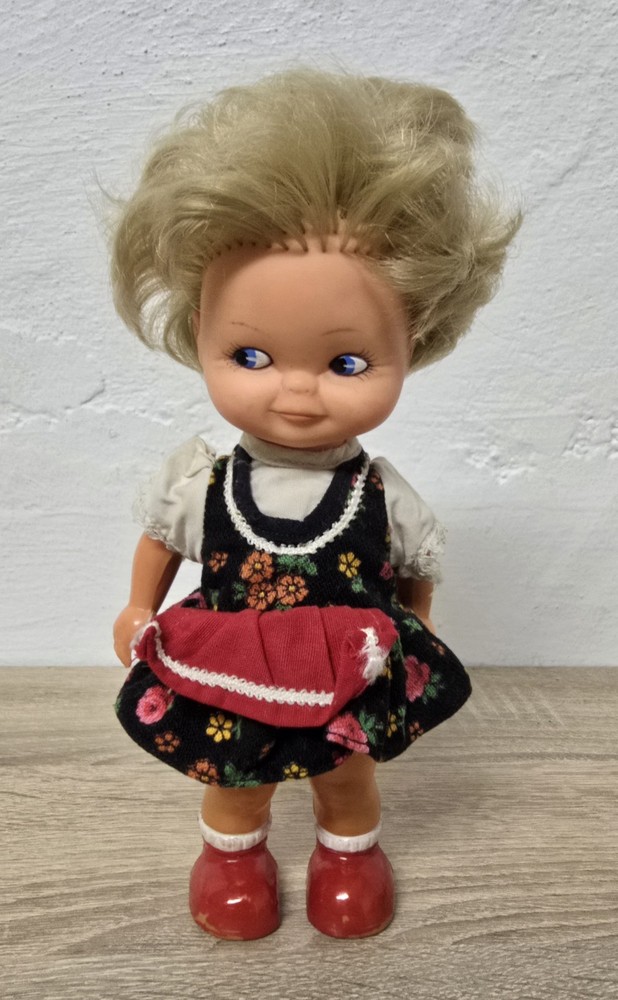 Cute Plastic Doll MMM Three-M Doll 29cm Dance Doll Clockwork Collector Vintage