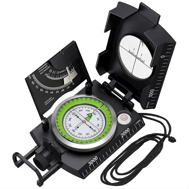 Multifunctional Waterproof Camping Compass with Luminous Display