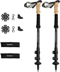 Lightweight Aluminum Adjustable Trekking Poles with Cork Grips – 2 Pack