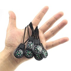 2PCS Mini Compass Keyring Keychain Hiking Hunting Direction Wilderness Survival
