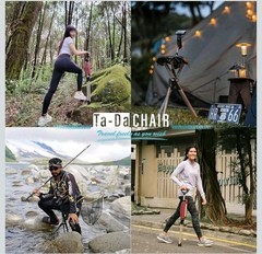 STEP2GOLD Ta-Da Chair Series 2 PRO – Portable Trekking Pole with Seat, Anti-Slip