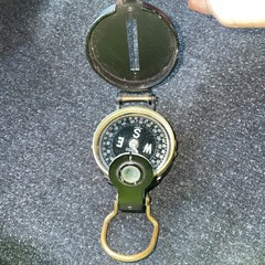 Vintage Engineer Lensatic Compass Pocket Sized Black Made Japan Hiking Hunting