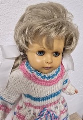 Doll Vinyl Doll HL Hans Leder Doll 48cm Sleep Eyes Vintage