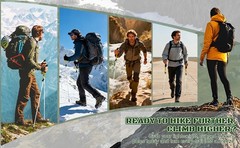 Collapsible Hiking Poles for Men & Women, Lightweight Foldable Walking Sticks,