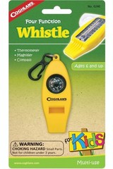 Coghlan’s Four Function Whistle for Kids – Yellow