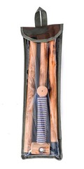 48″ Detachable Hardwood Hiking Walking Stick with Compass and Soft Handle
