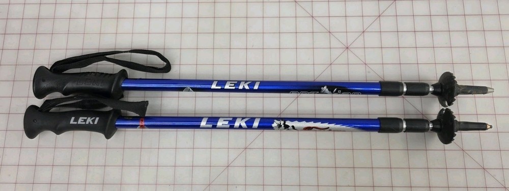 2 LEKI Enzian Trekking Poles- 140cm, Adjustable, Lightweight, Trekking 110-145cm