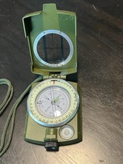 3” Sportneer Military Lensatic Sighting Camping Compass Carry Bag Waterproof