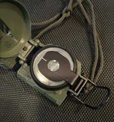 USMC Cammenga Model 3H Tritium Lensatic Compass NSN 6605-01-196-6971 With Pouch