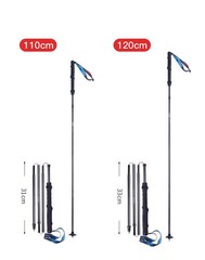 2pcs Adjustable Trekking Poles 110 120 130cm Hiking Walking Sticks
