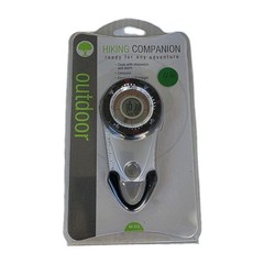 Hiking Companion Outdoor Compass Clock with Stopwatch & Alarm, Flashlight 63-313