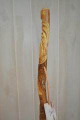 Wood Spirit Hardwood Walking Stick, Hand Carved Staff, Made in the USA, Custom