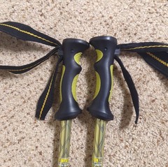 Mountainsmith Rambler 7075 Aluminum Trekking Poles Twist Lock Citron Green Pair