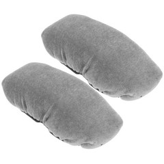 2Pcs Comfortable Crutch Armpit Pads Durable Velour Sponge Cushion Covers Grey