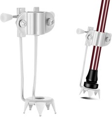 Ice Cane Tip Attachment – 5 Prong Retractable Folding Grip for Walking Sticks…
