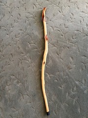 43 in. – Hand Carved Diamond Willow – Finished – Hiking / Walking Stick ,j101