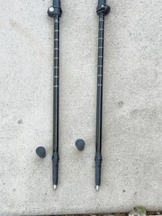 Set of Cascade Mountain tech Trekking Poles 100-135CM Orange Black .. 6Y