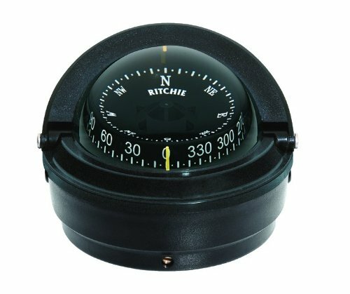 Ritchie Voyager Compass Dial with Surface Mount and 12V Green Night Light (Bl…