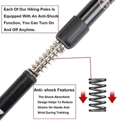 Adjustable Anti-Shock Hiking Sticks for Men Women