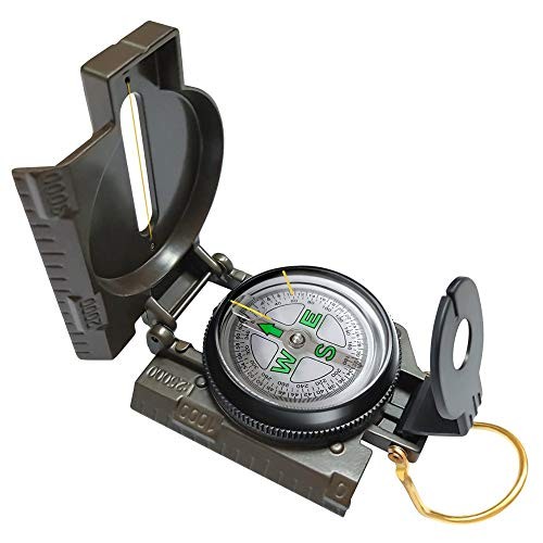 Multifunctional Military Compass, Amy Green, Waterproof and Shakeproof,