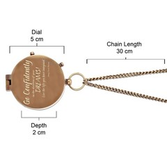 Engraved Brass Compass Gift For Son From Mom Inspirational Leather Case