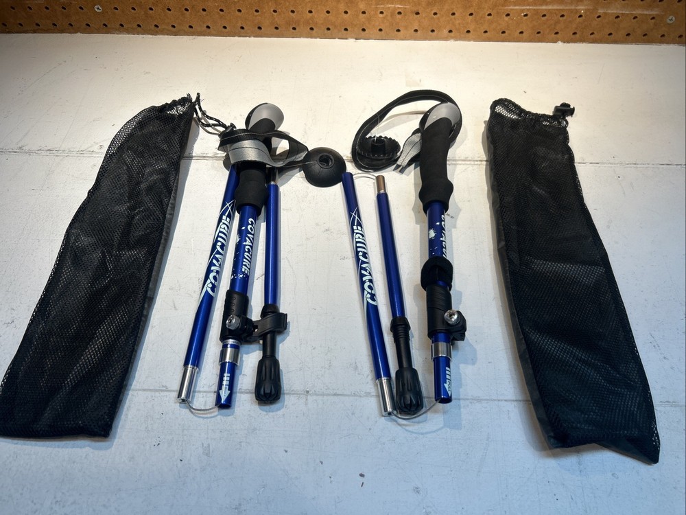 Covacure Trekking Poles Collapsible Hiking Poles – Aluminum Alloy 7075 Trekking