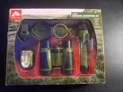 Ozark Trail 5 Piece Outdoor Adventure Set Binoculars Compass Flashlight and More