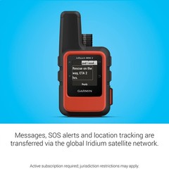 Garmin inReach Mini 2 Portable Satellite GPS Navigator, Red +Accessory Bundle