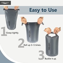 Waterproof Dry Bag 2 Pack/3 Pack, Lightweight Portable Dry Bags, 3 Pack – Gray