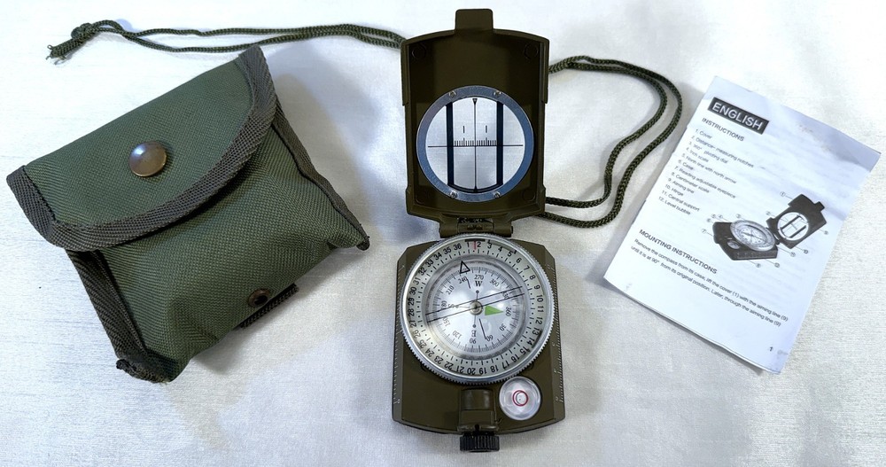 Multifunctional Tactical Survival Military Compass with Lanyard & Pouch