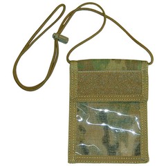 V1 ID CARD DISPLAY / ACCREDITATION & DOCUMENT NECK WALLET CORDURA MULTICAM