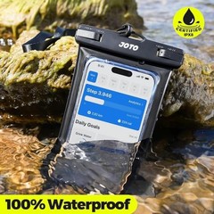 2 Pack Waterproof Phone Pouch Case Up to 7″, IPX8 Underwater Phone Case Black