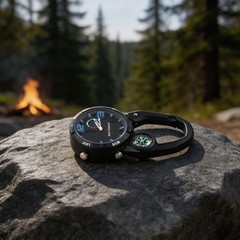 Luminous Climbing Watch with and Carabiner Hook for Outdoor Activities