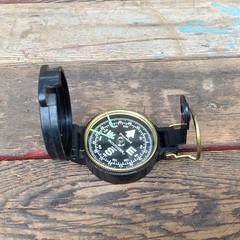 Vintage Precise Pathfinder Engineer Lensatic Compass Taiwan