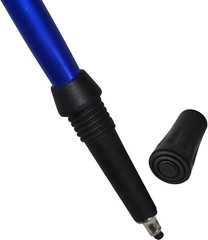 6-Pack Replacement Rubber Tips (Longer Caps) Fits Most Hiking Sticks Trekking