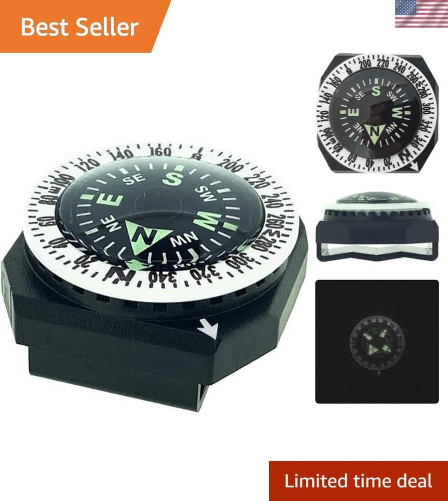 Gocompass – Micro Orienteering Wrist Compass | Watch Band or Paracord Bracelet C
