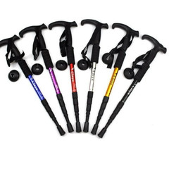 Ultralight Trekking Poles with Shock Absorption Foldable Design for Outdoor Camp